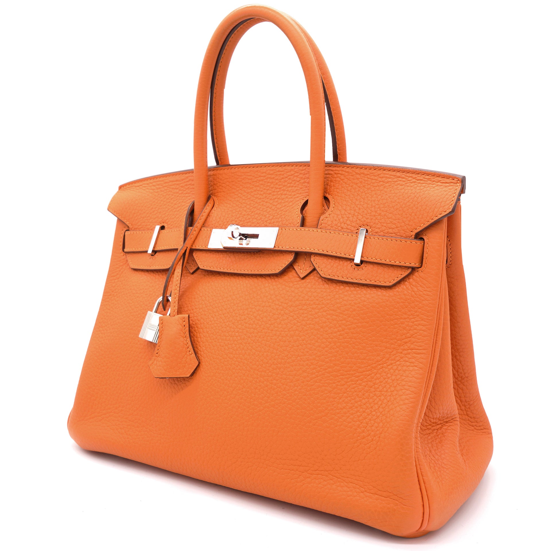 Hermes Togo Leather Birkin Bag 35 Orange