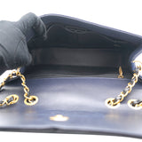 CC Filigree Medium Caviar Navy Flap