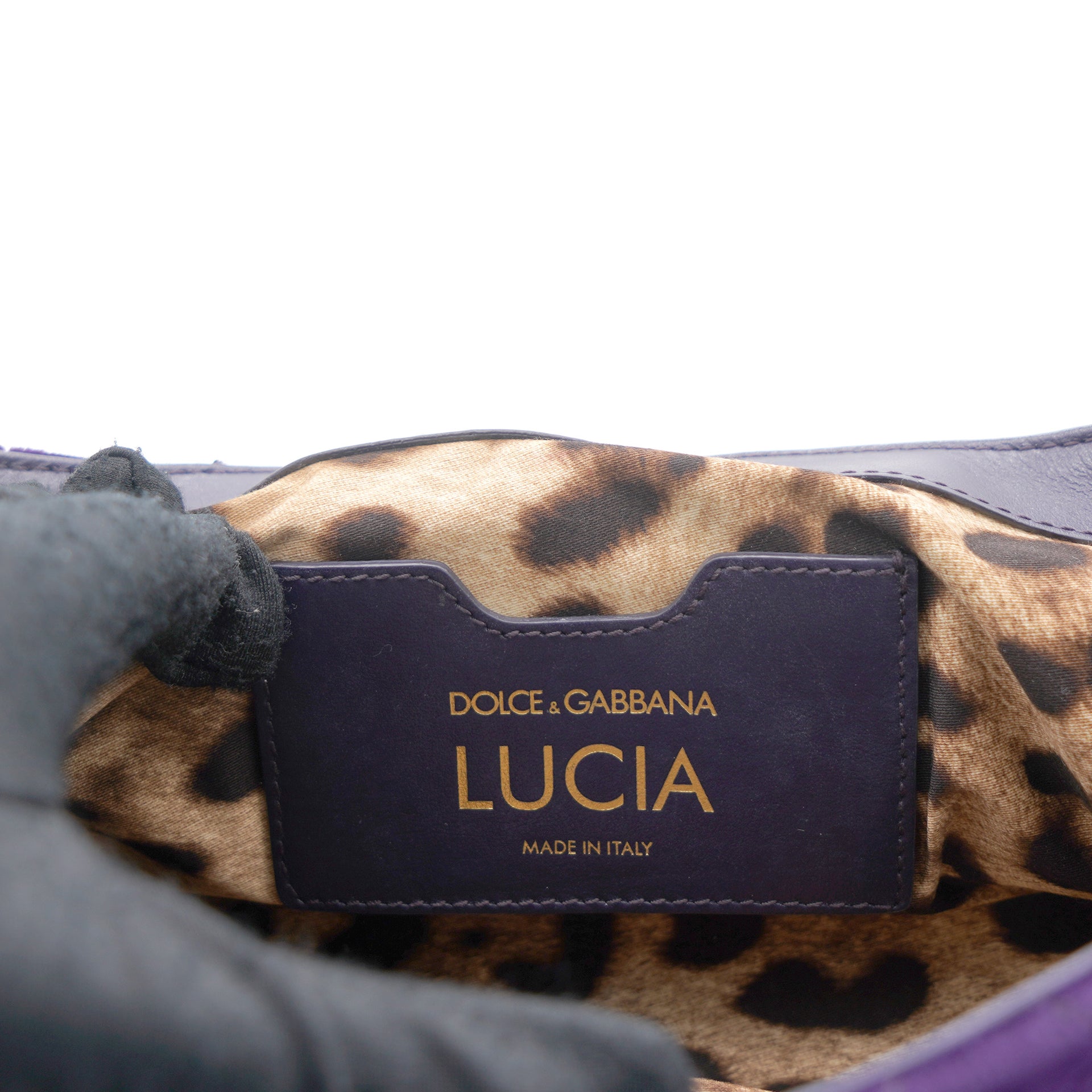 Velvet Watersnake Embellished Lucia Shoulder Bag Dark Purple