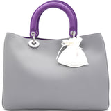 Diorissimo Leather Tote Large Grey
