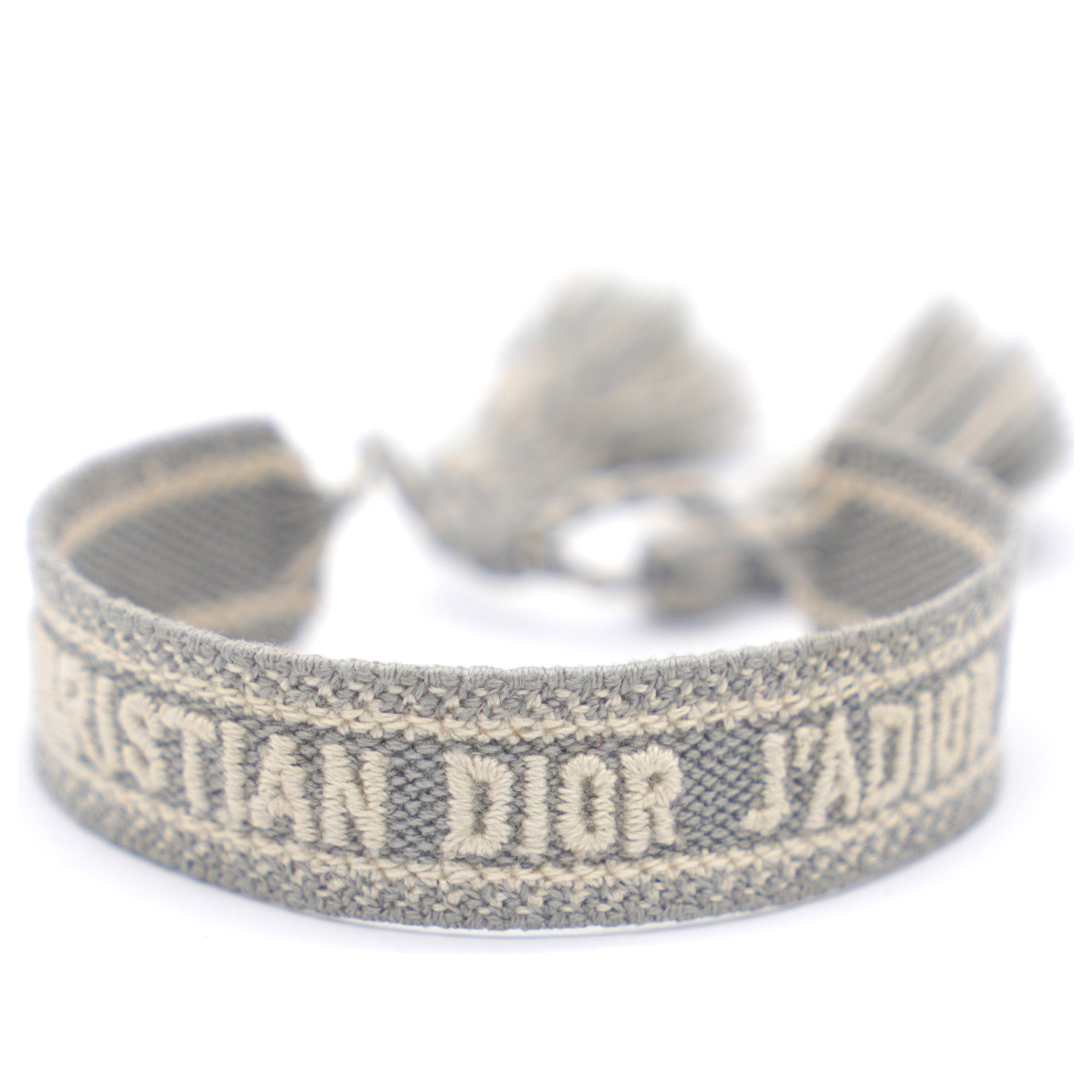 Christian Dior Woven Cotton J'Adior Friendship Bracelet Grey – STYLISHTOP