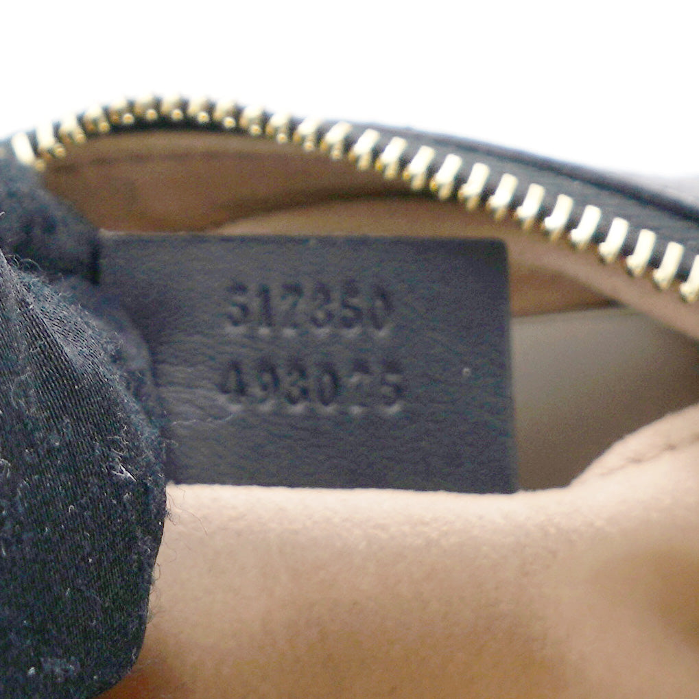 Black Suede Calfskin Web Mini Ophidia Shoulder Bag
