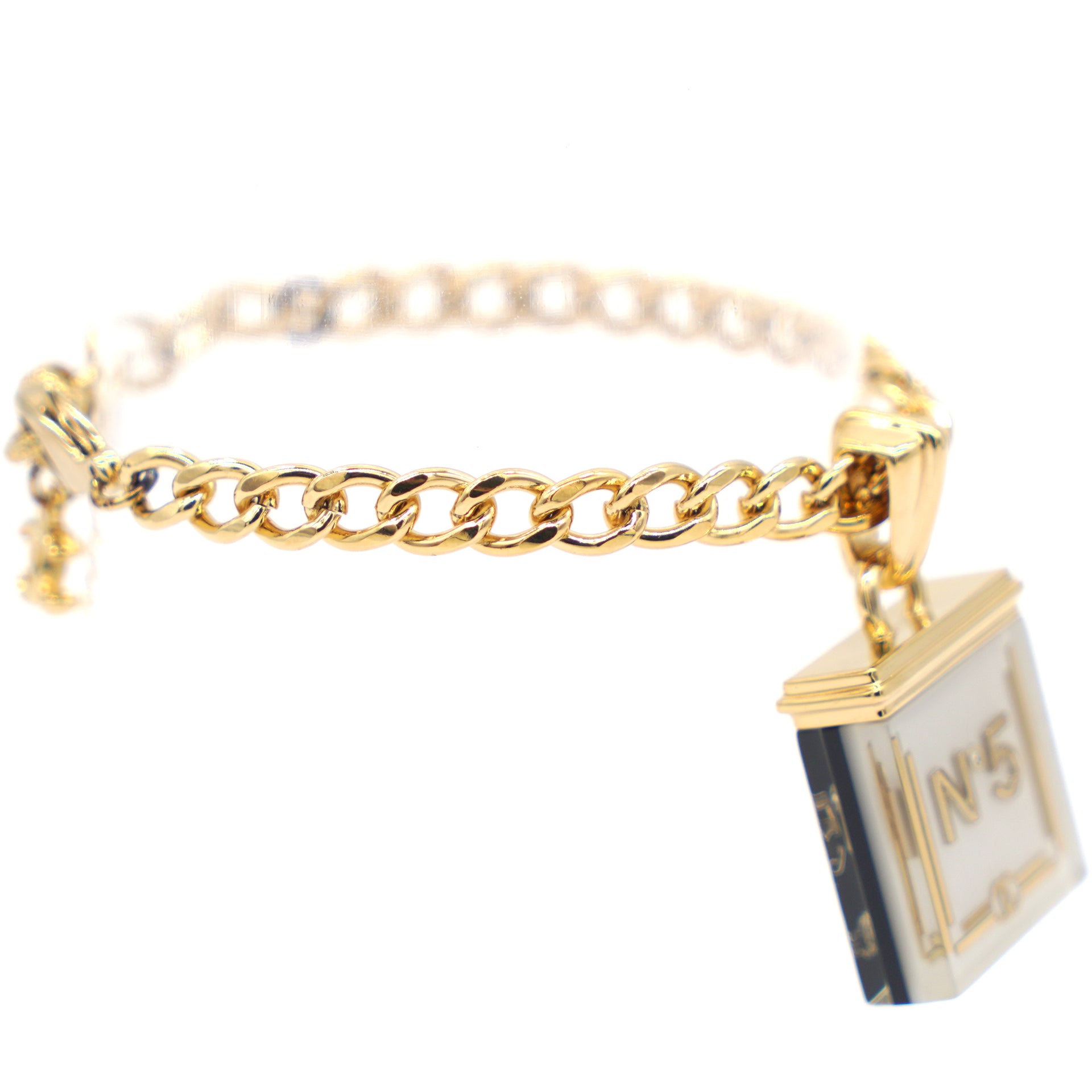 FWRD Renew Chanel Turnlock Bracelet in Gold | FWRD