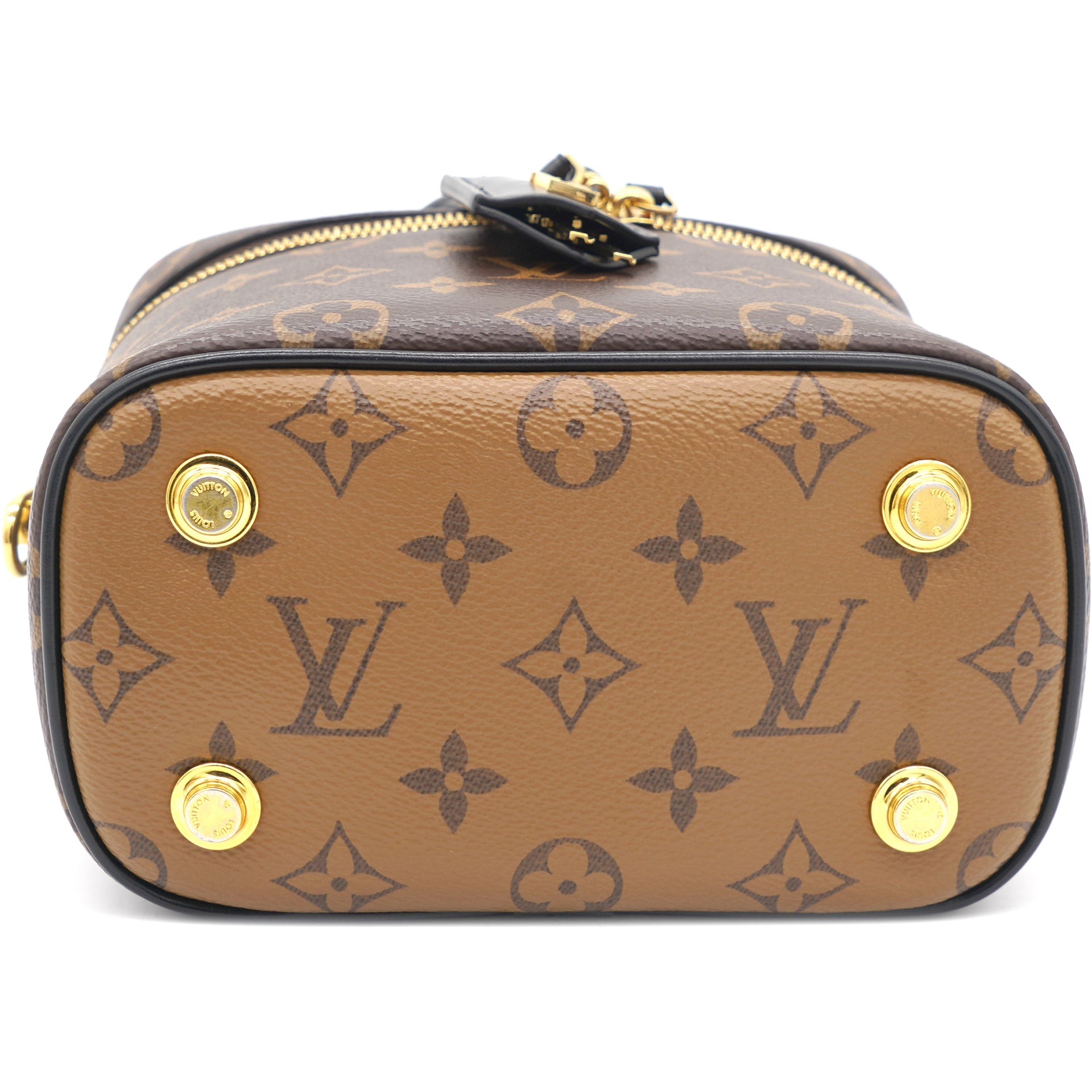 Louis Vuitton Vanity PM Monogram Reverse Canvas Crossbody Bag Brown