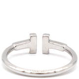 T-Wire Ring in White Gold 55