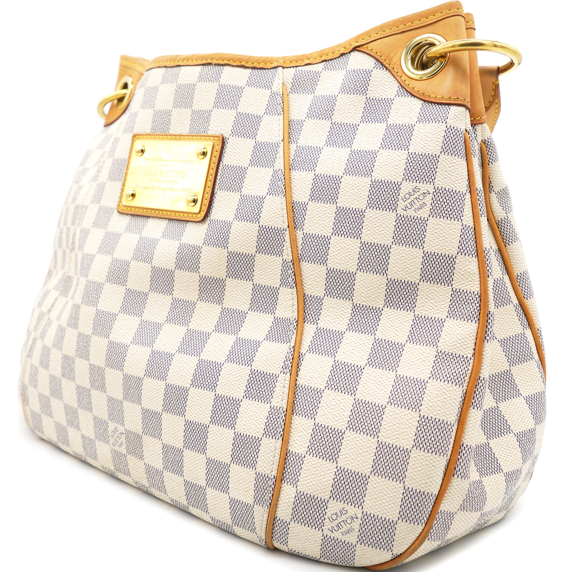 Louis Vuitton Damier Azur Galliera PM - White Handle Bags
