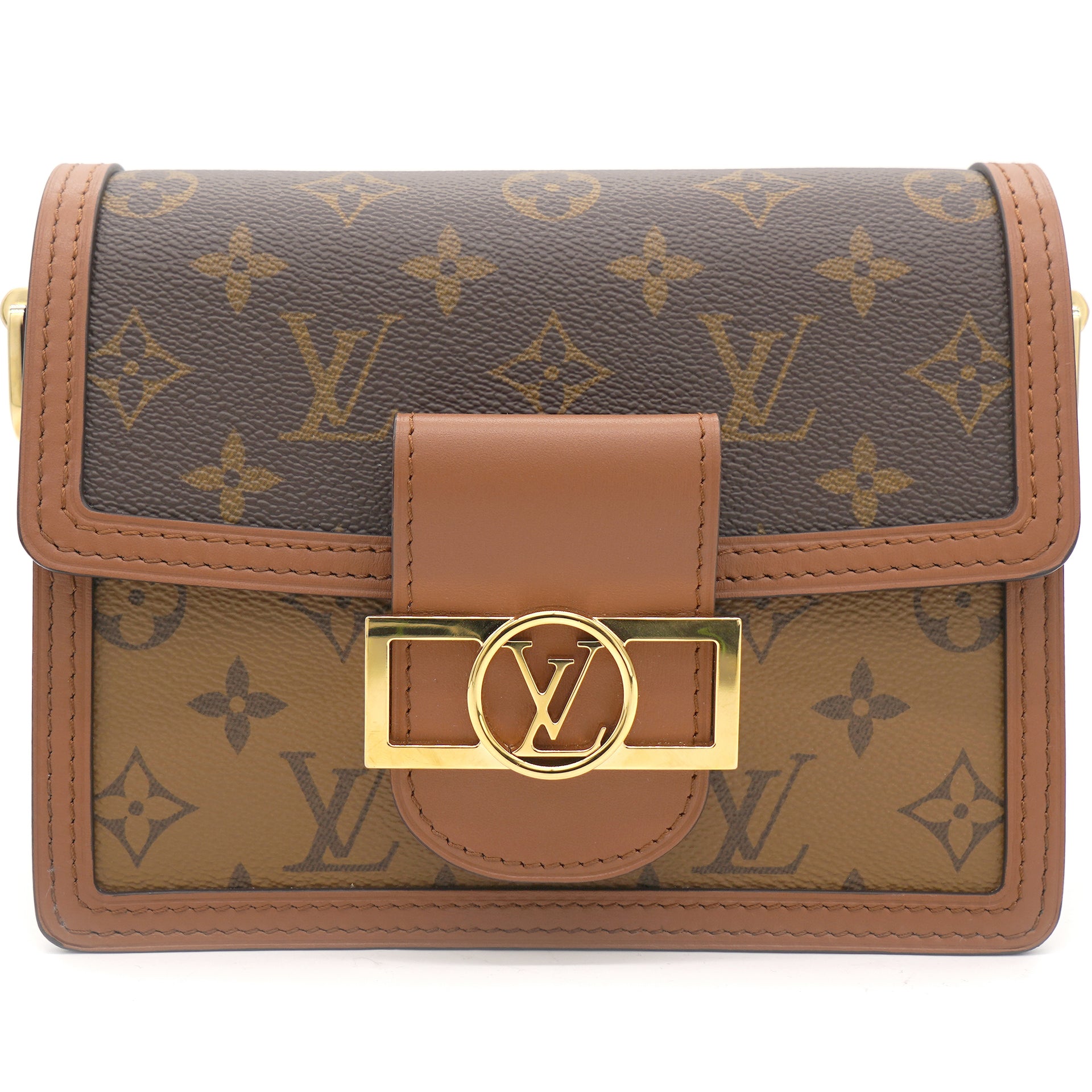 Louis Vuitton Monogram Reverse Dauphine Chain Wallet