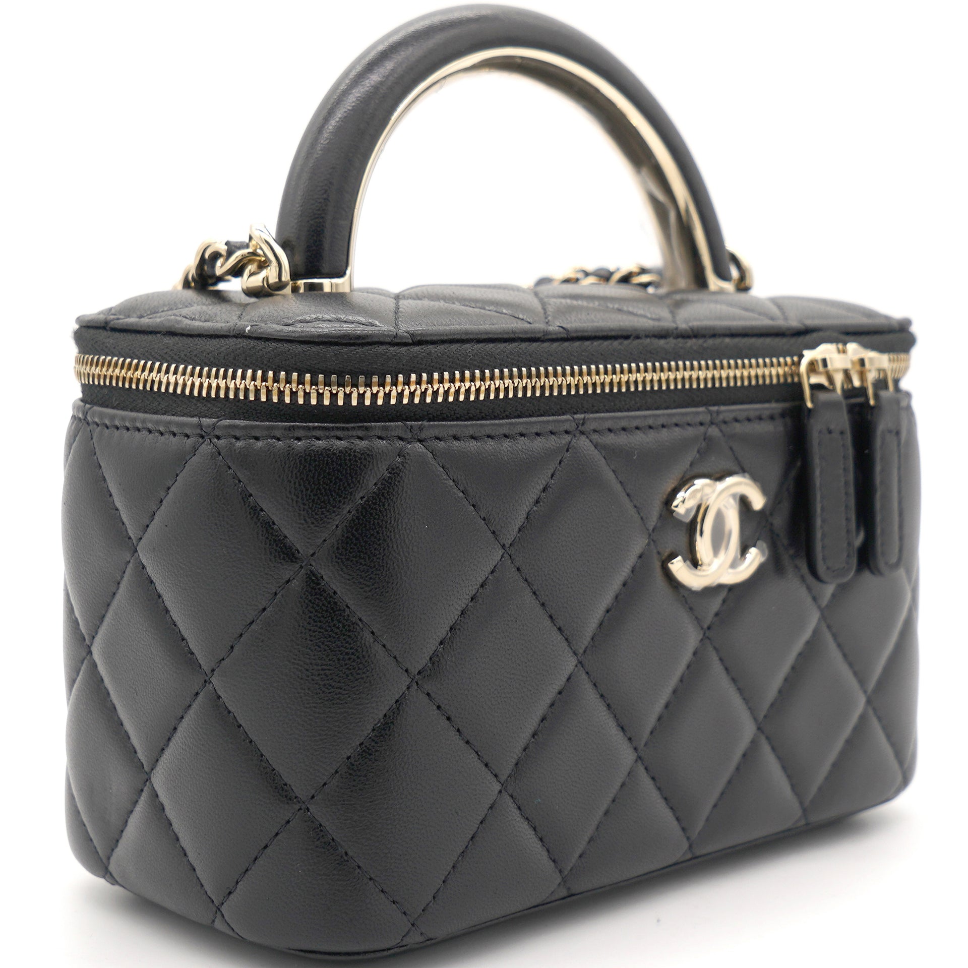 Shop Loro Piana Linen & Leather Top Handle Bag