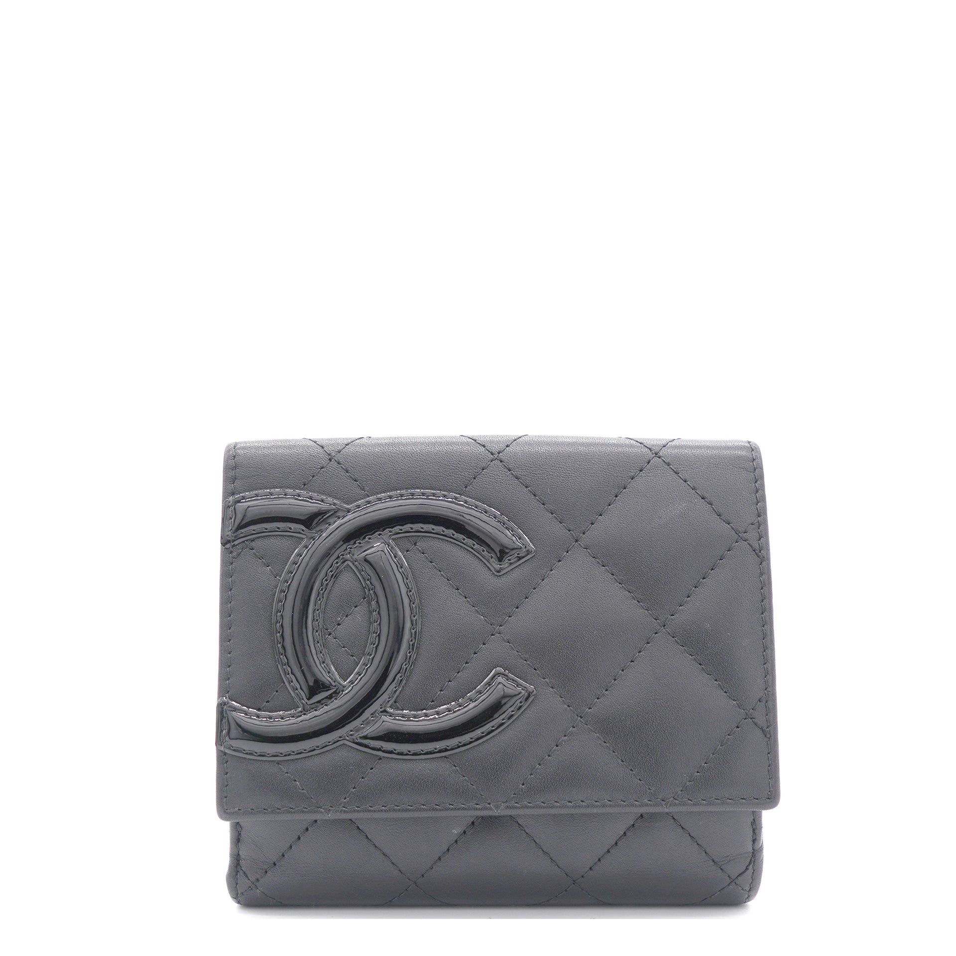 Chanel Calfskin Quilted Cambon Bi-Fold Wallet Black – STYLISHTOP