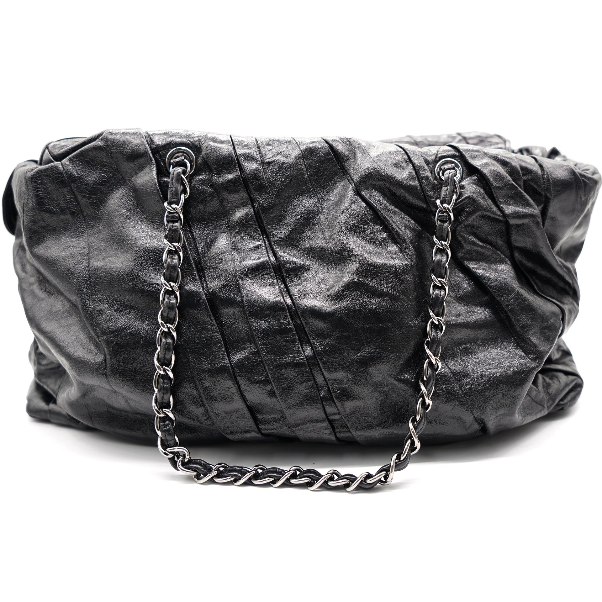 Chanel Glazed Calfskin Large Twisted Tote Black – STYLISHTOP