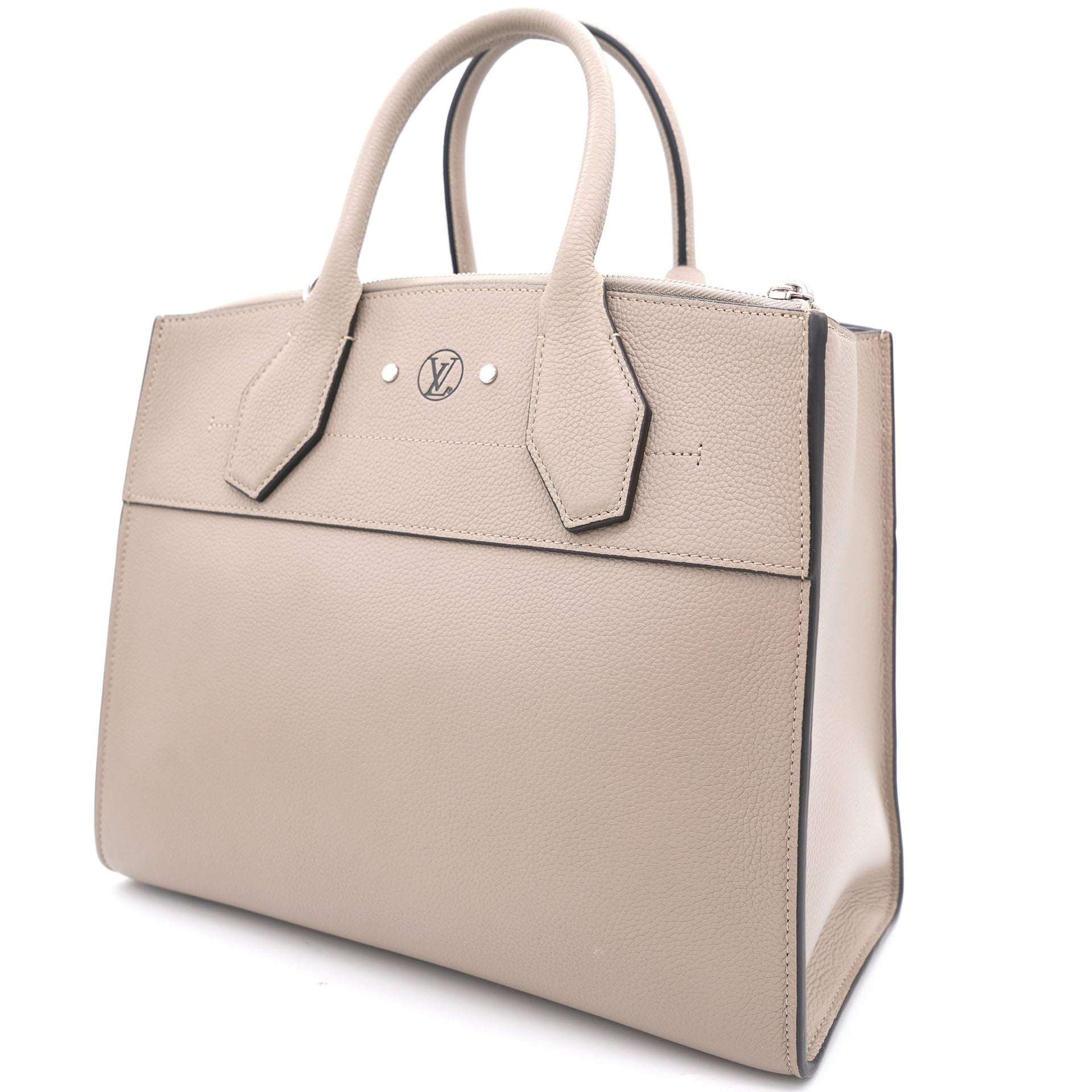 Louis Vuitton Beige/Brown Leather City Steamer Shoulder Bag Louis