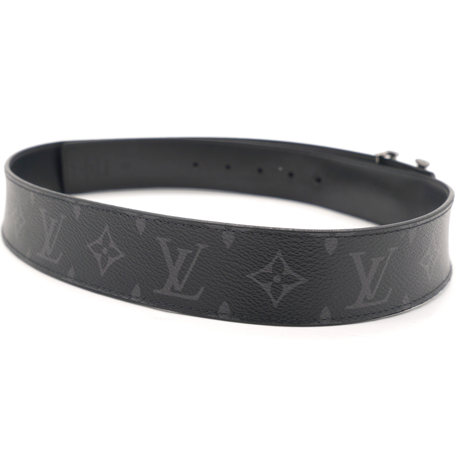 Damier LV 40MM Reversible Belt - Luxury Other Leathers Grey