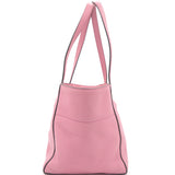 Grained Leather Pink Tote