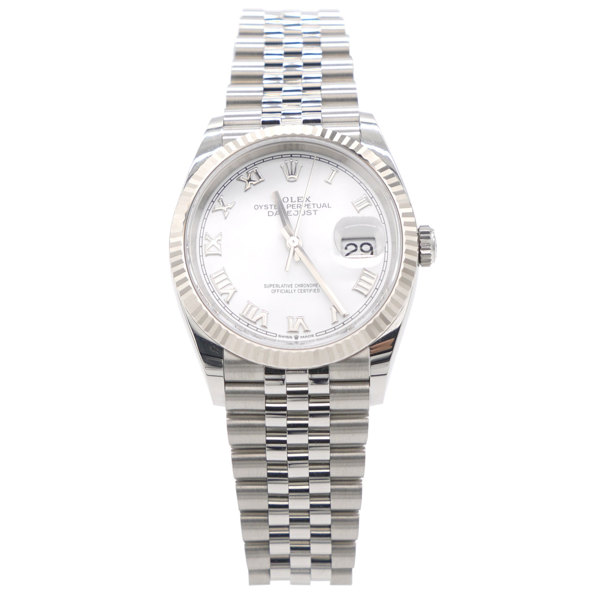 18K White Gold and Stainless Steel Datejust 36mm 126234