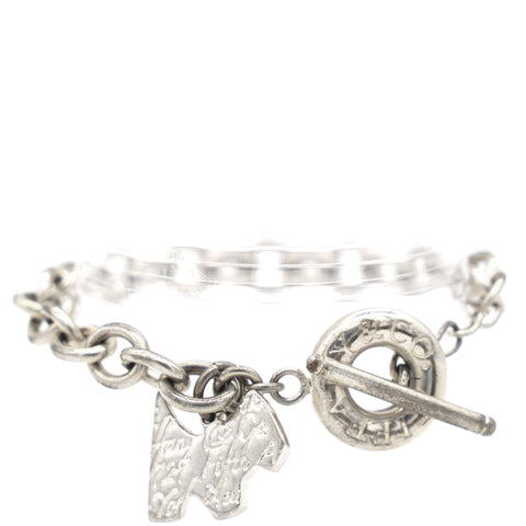 Return to Tiffany Dog Tag Toggle Bracelet in Silver