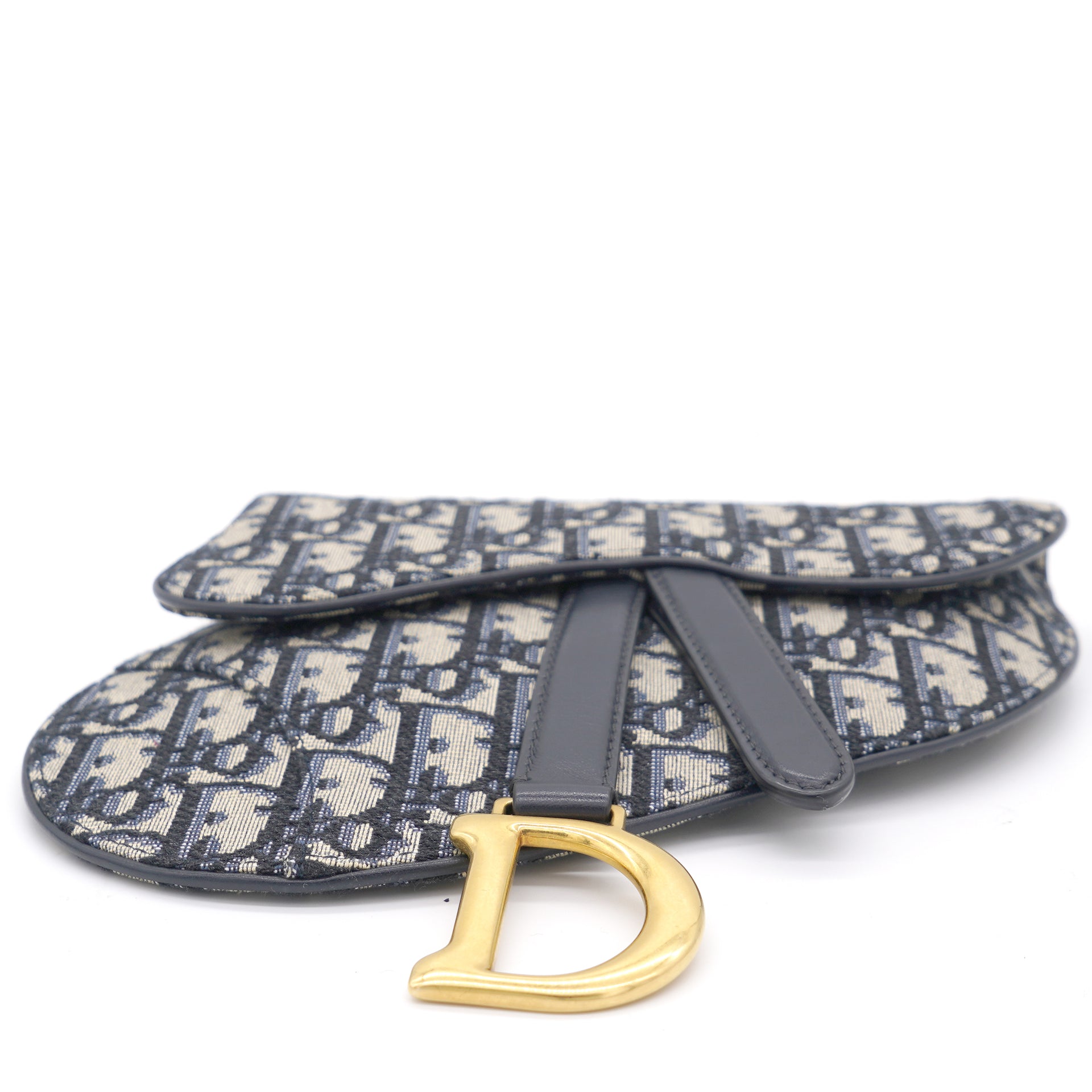 Christian Dior Blue Oblique Canvas Saddle Bag – STYLISHTOP