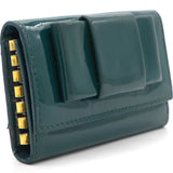 Dark Green Patent Leather Keys Holder