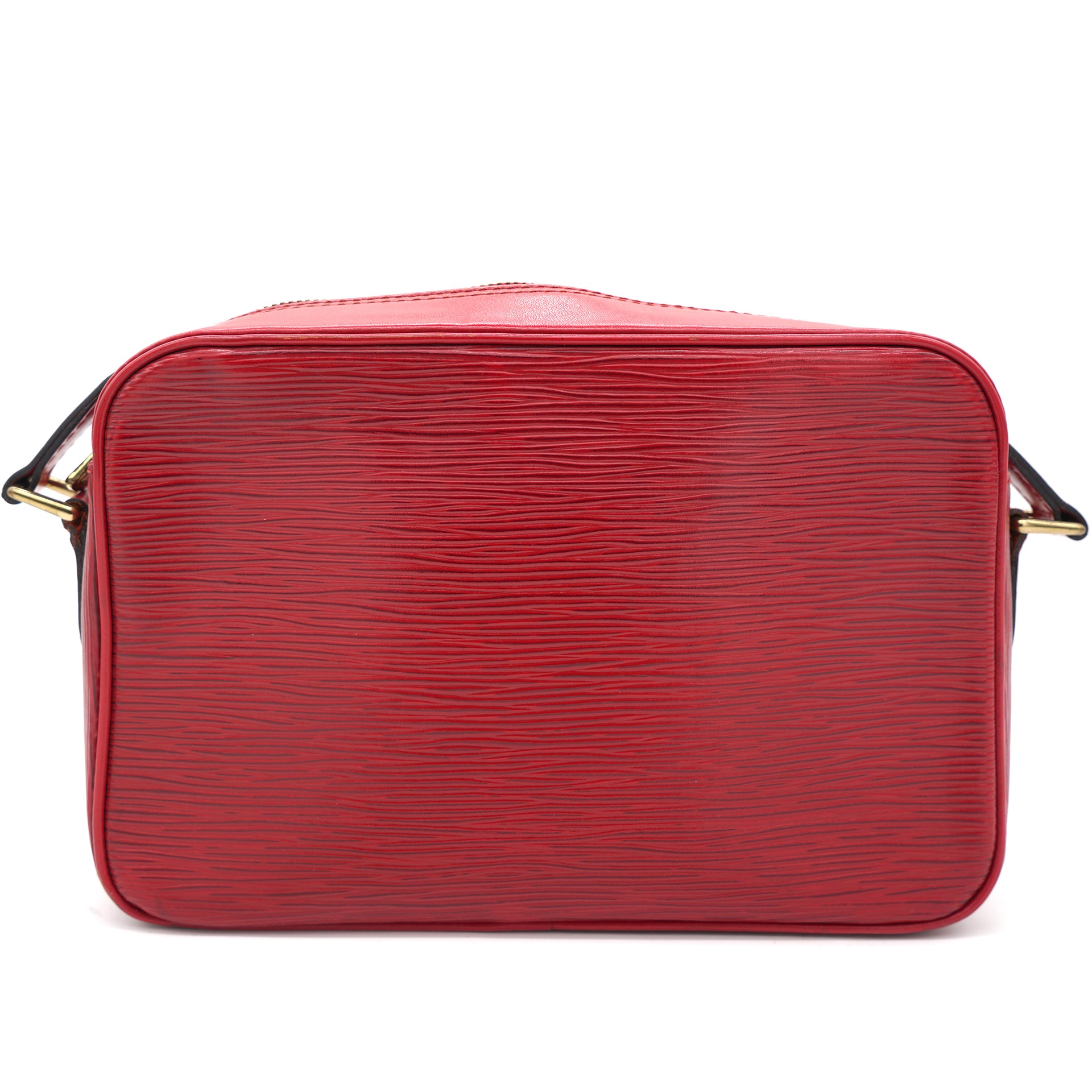 Louis Vuitton, Bags, Louisvuitton Diagonal Shoulder Bag Epi Trocadero Epi  Leather Red