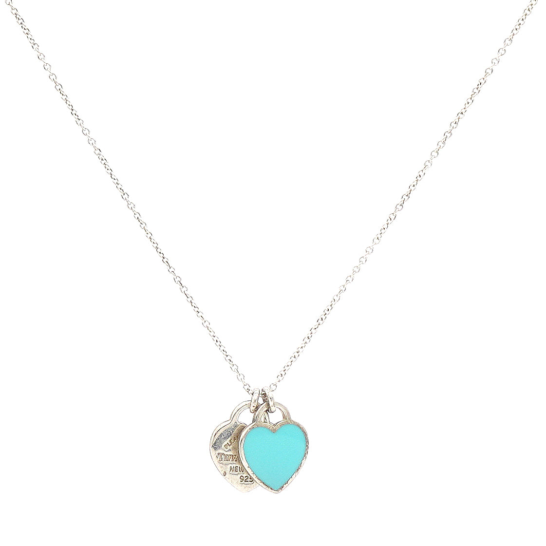 Tiffany & Co. Sterling Silver Heart Tag Choker Necklace – I MISS YOU VINTAGE