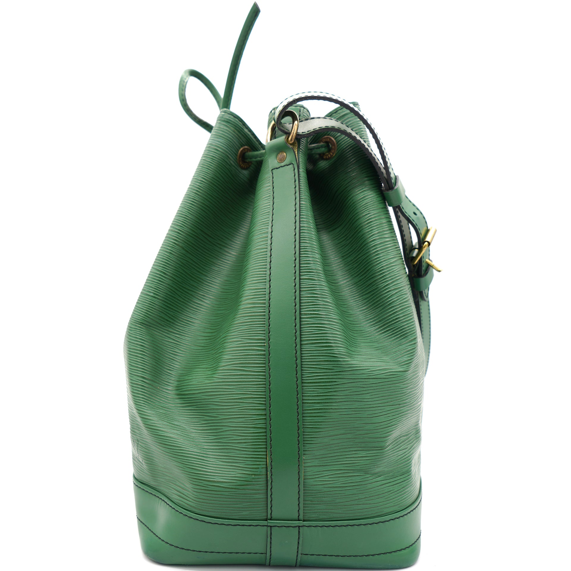 Auth Louis Vuitton Epi Capuchin Borneo Green Shoulder Bag M52344Used