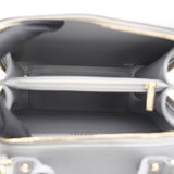 Caviar Quilted Medium CC Filigree Vanity Case Grey