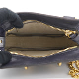 Navy Blue Leather Small Nile Belt Bag