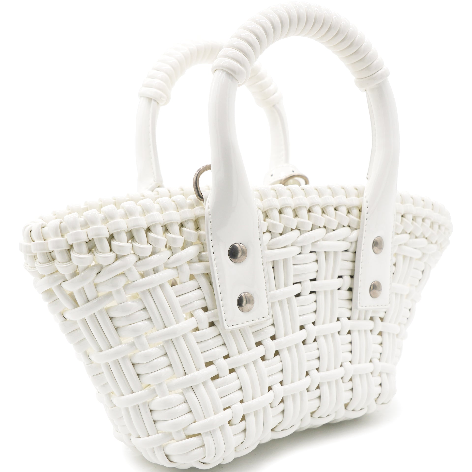 Bistro XXS Basket with Strap Bag White