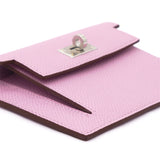 Epsom Leather Kelly Pocket Compact Wallet Mauve Sylvestre
