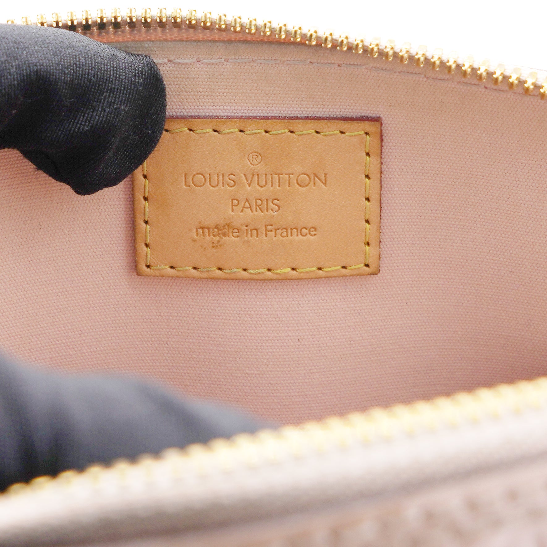 Louis Vuitton Rose Pop Monogram Vernis Alma GM Bag - Yoogi's Closet