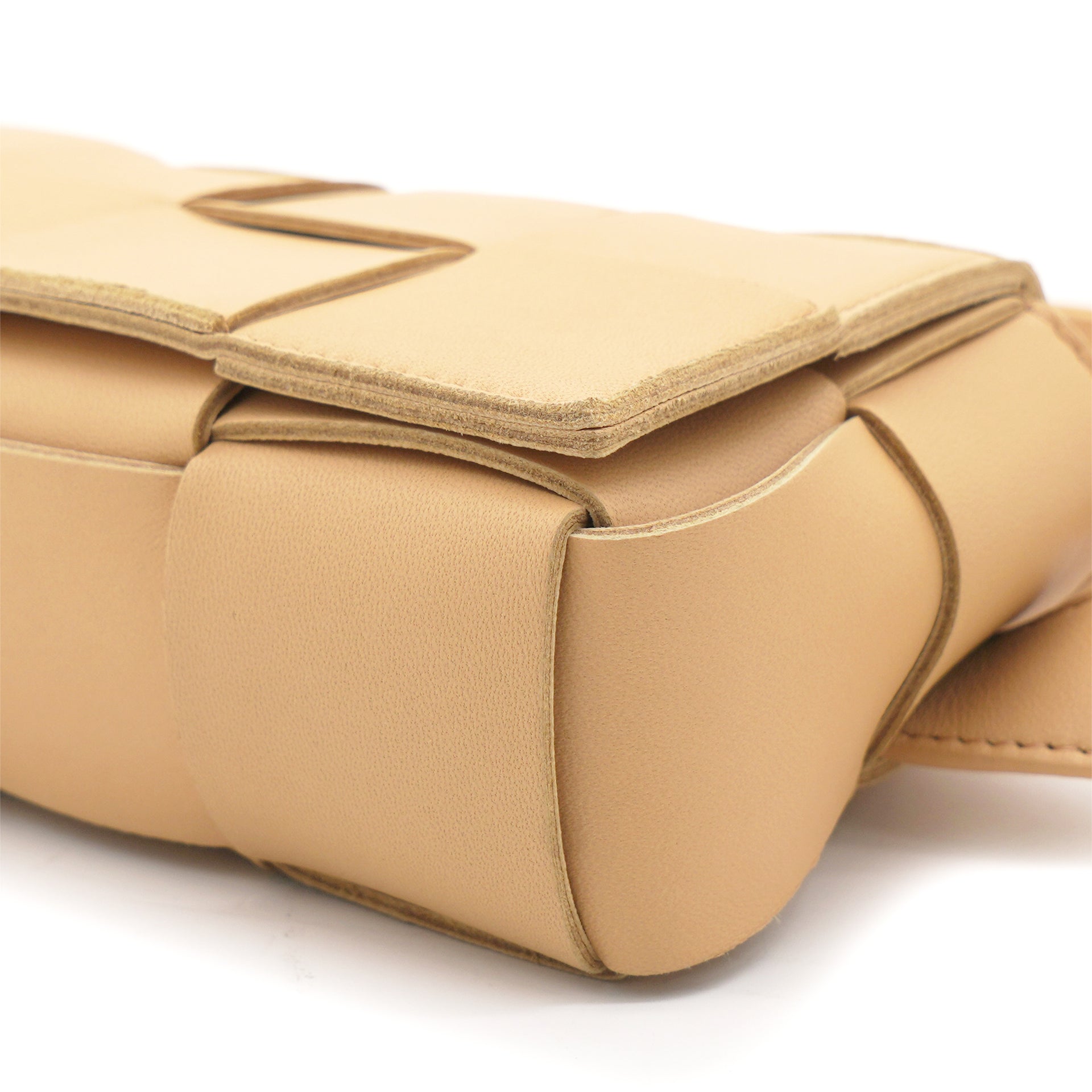 Nappa Maxi Intreccio The Belt Cassette Bag Almond