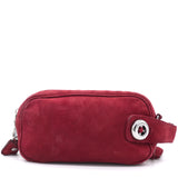 Red Suede Shoulder Bag