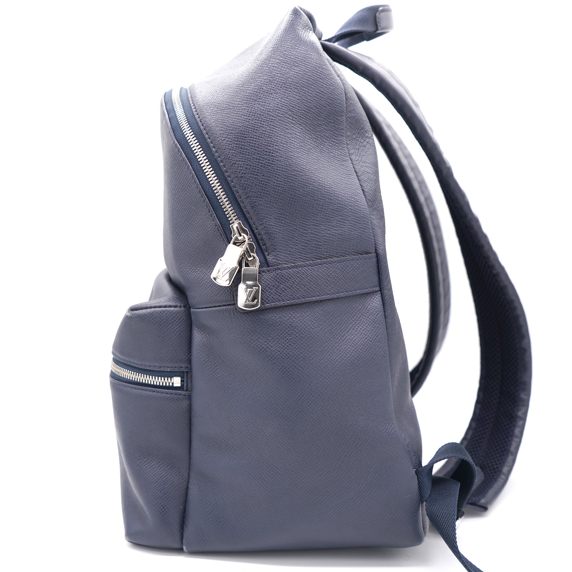 Louis Vuitton Discovery Backpack Taiga Leather PM Blue 10036314