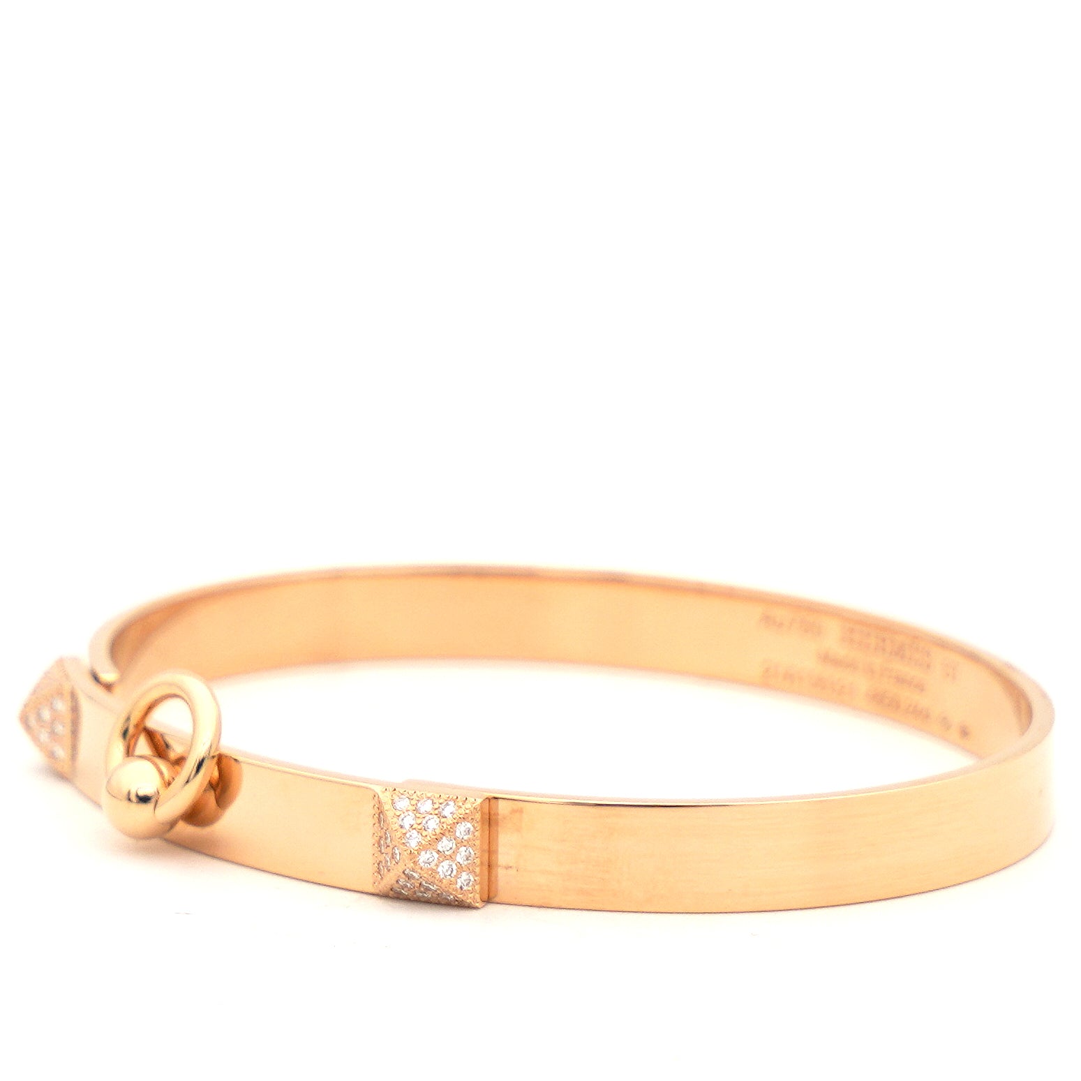 18K Rose Gold Diamond PM Collier De Chien Bracelet