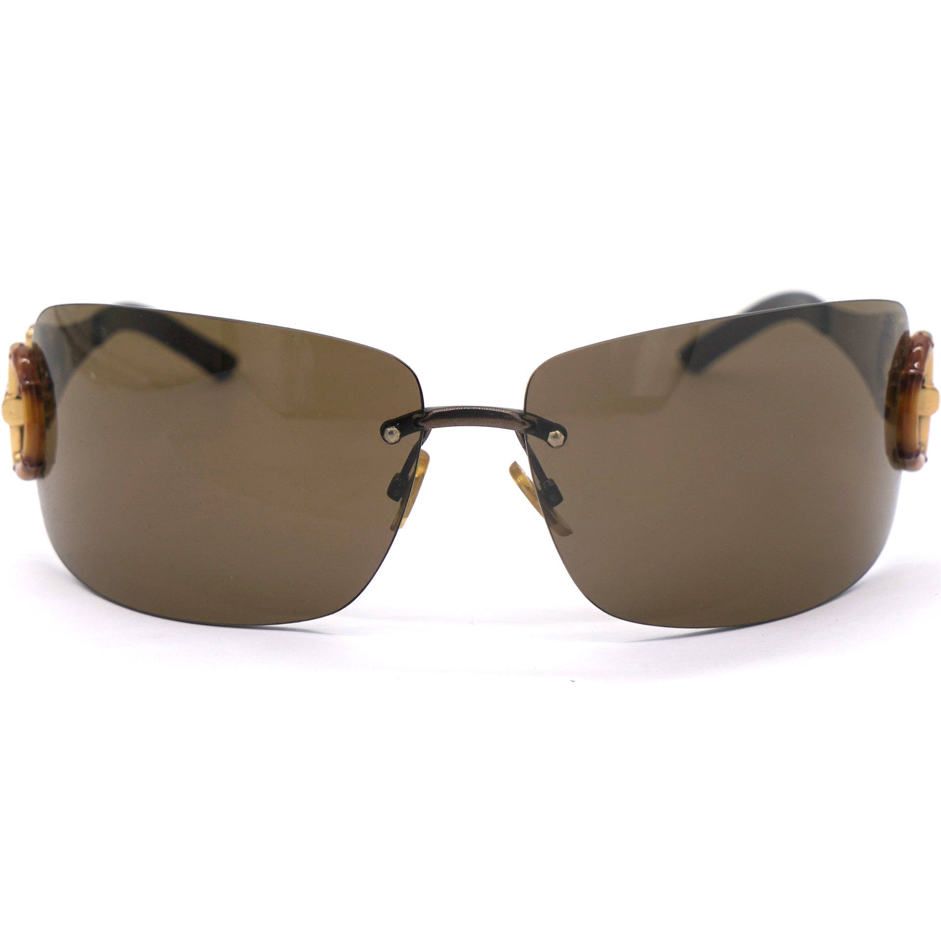 Square-frame rimless sunglasses - Gucci Women's Eyewear 519588I03308056 |  Sunglasses, Rectangle sunglasses, Women