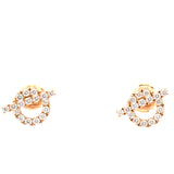 Finesse Diamond 18K Rose Gold Earrings