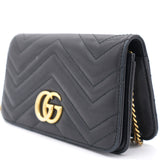 Black Mini GG Marmont Crossbody Bag