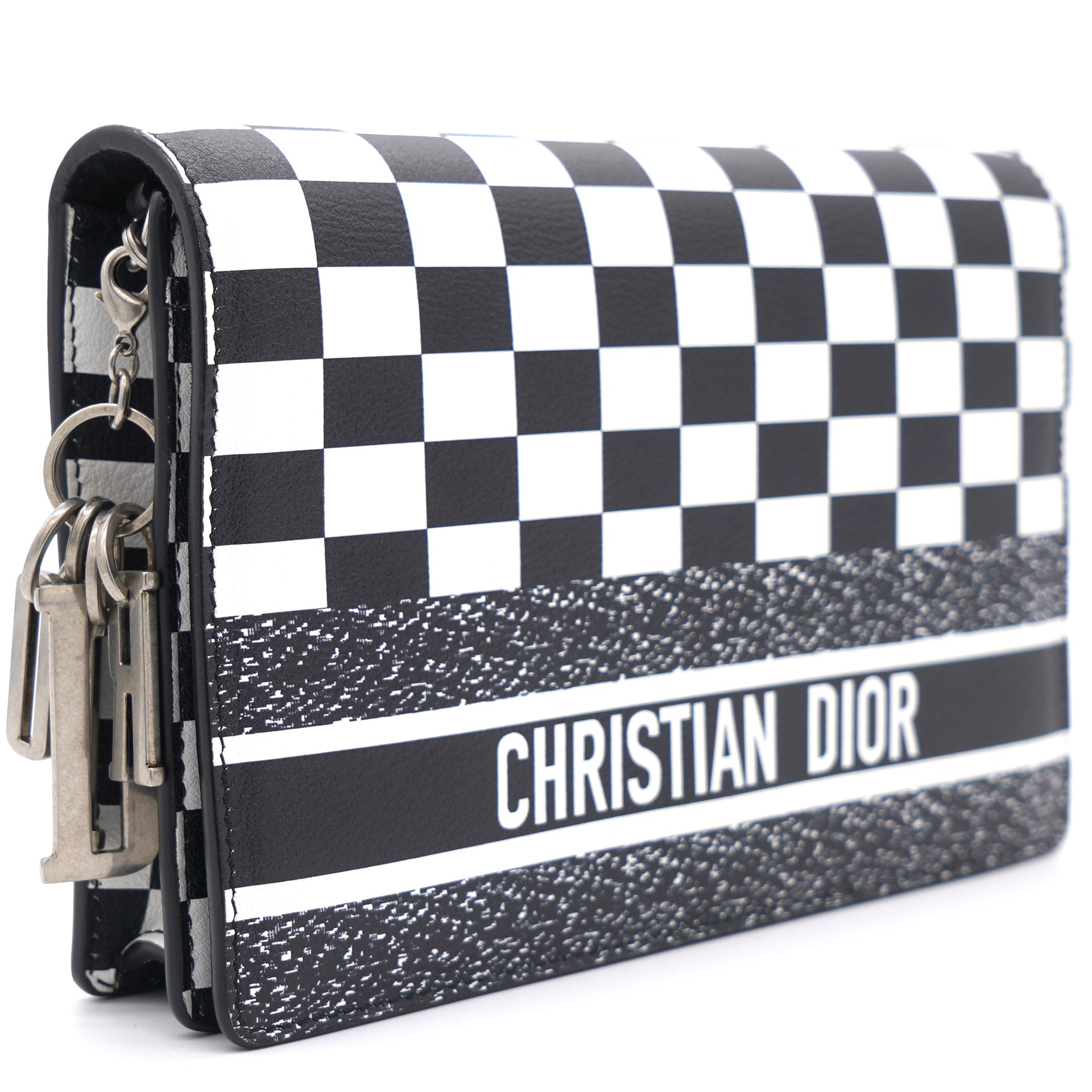 Christian Dior Dior Oblique Key Holder, Black