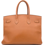 Epsom Leather Birkin 35 Bag Tan