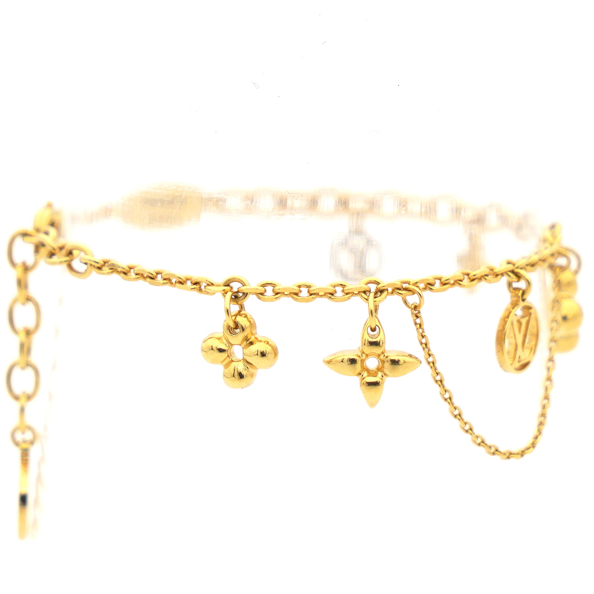 Louis Vuitton V Blooming Supple Bracelet 2020-21FW, Gold