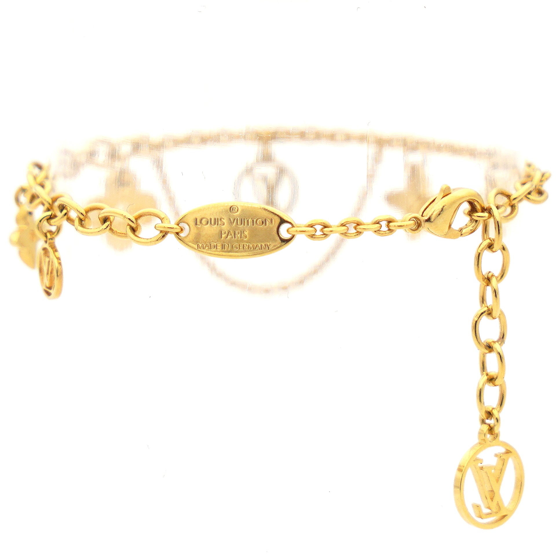 Louis Vuitton Blooming Supple Bracelet 2023 Ss, Gold, One Size