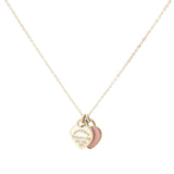 Return to Tiffany Pink Double Heart Tag Pendant in Silver Mini