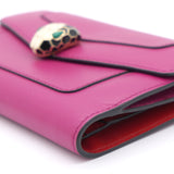 Serpenti Forever Bi-Fold Wallet Pink