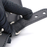 Shoulder Strap Black 'Christian Dior' Embroidery