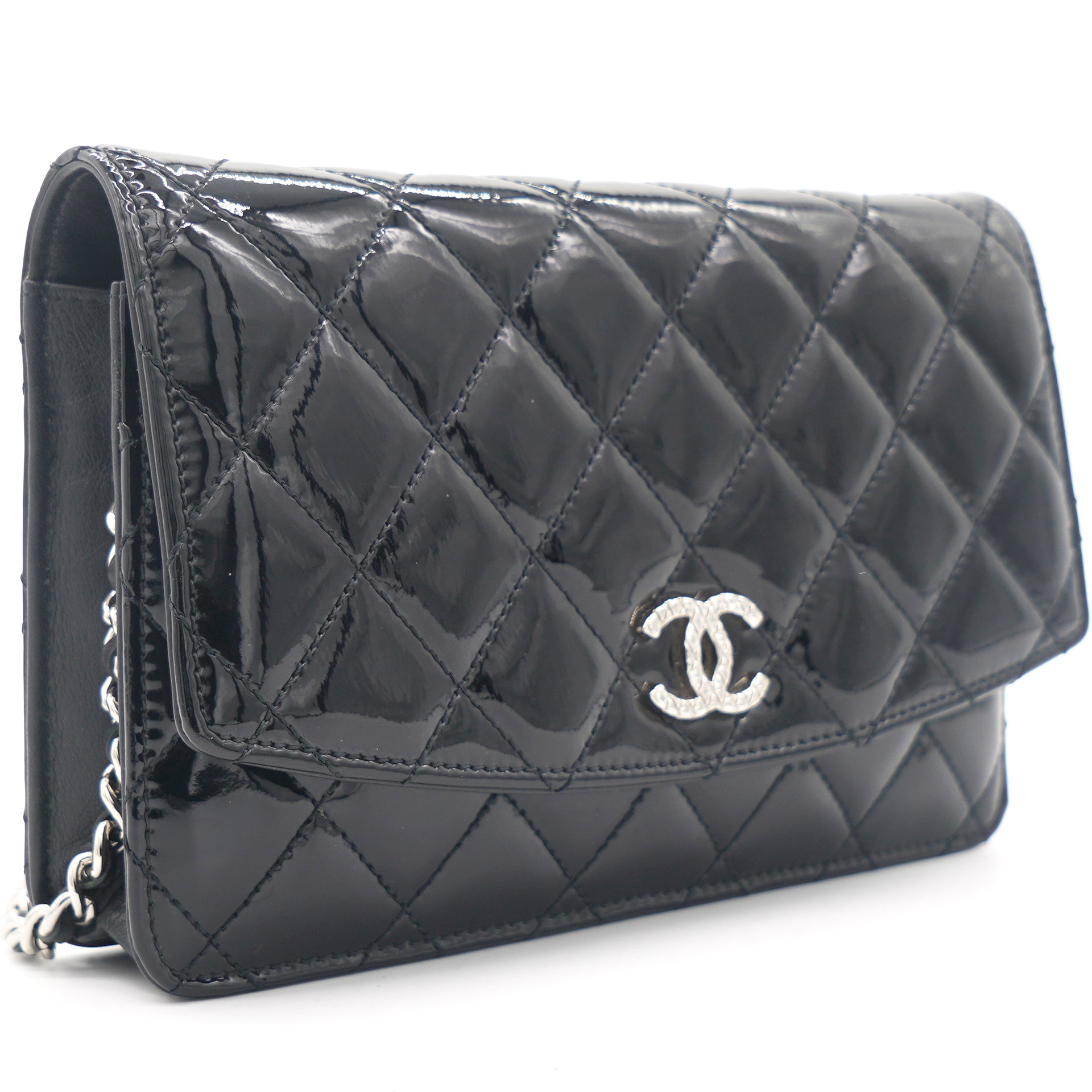Chanel Patent Leather Wallet on Chain