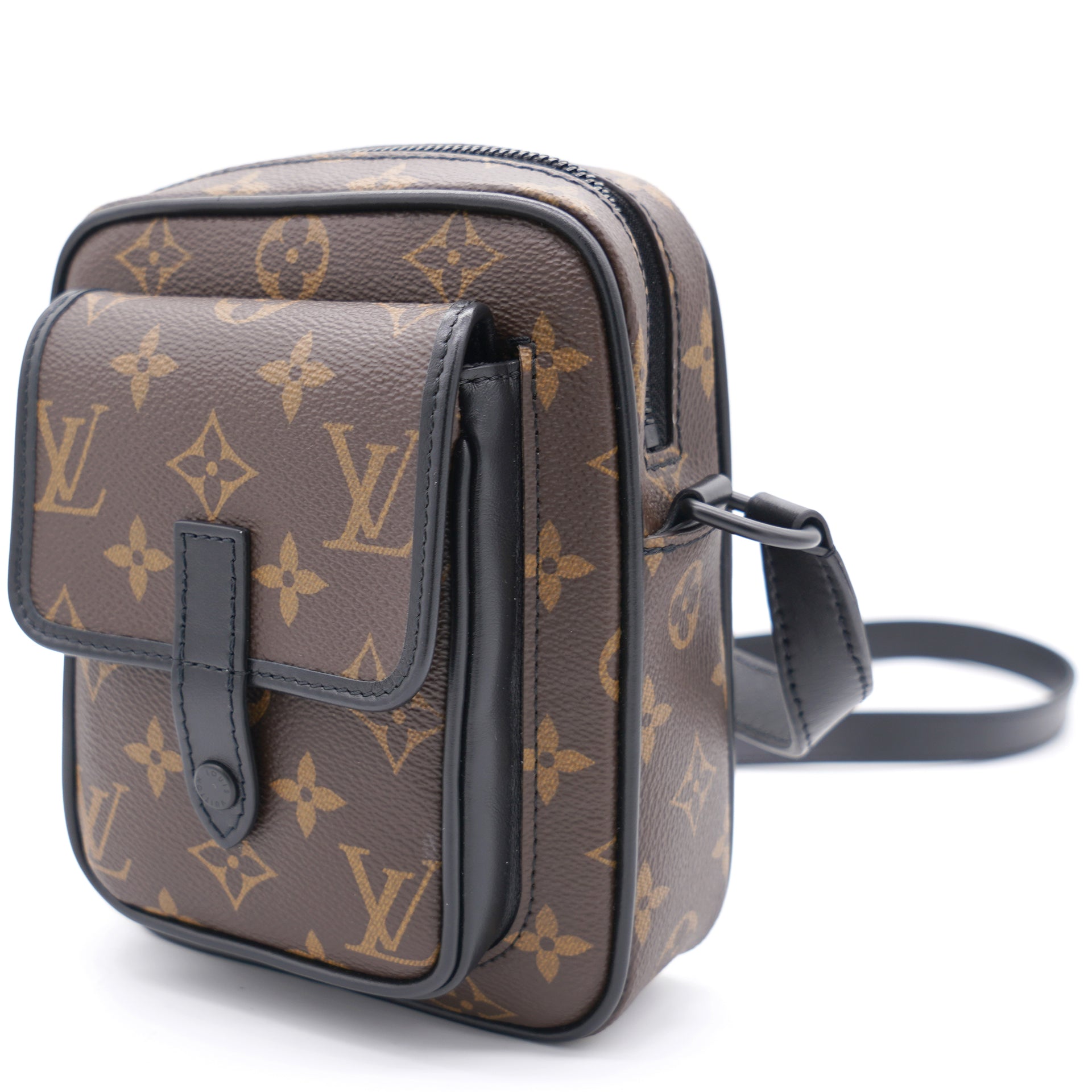Louis Vuitton Bag Christopher Wearable Wallet Brown Mini Shoulder