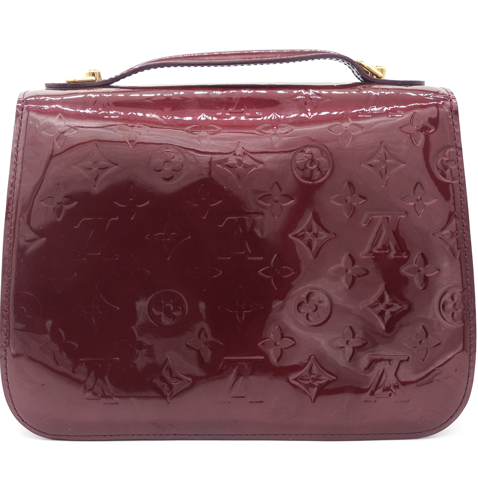 Mirada patent leather handbag Louis Vuitton Burgundy in Patent