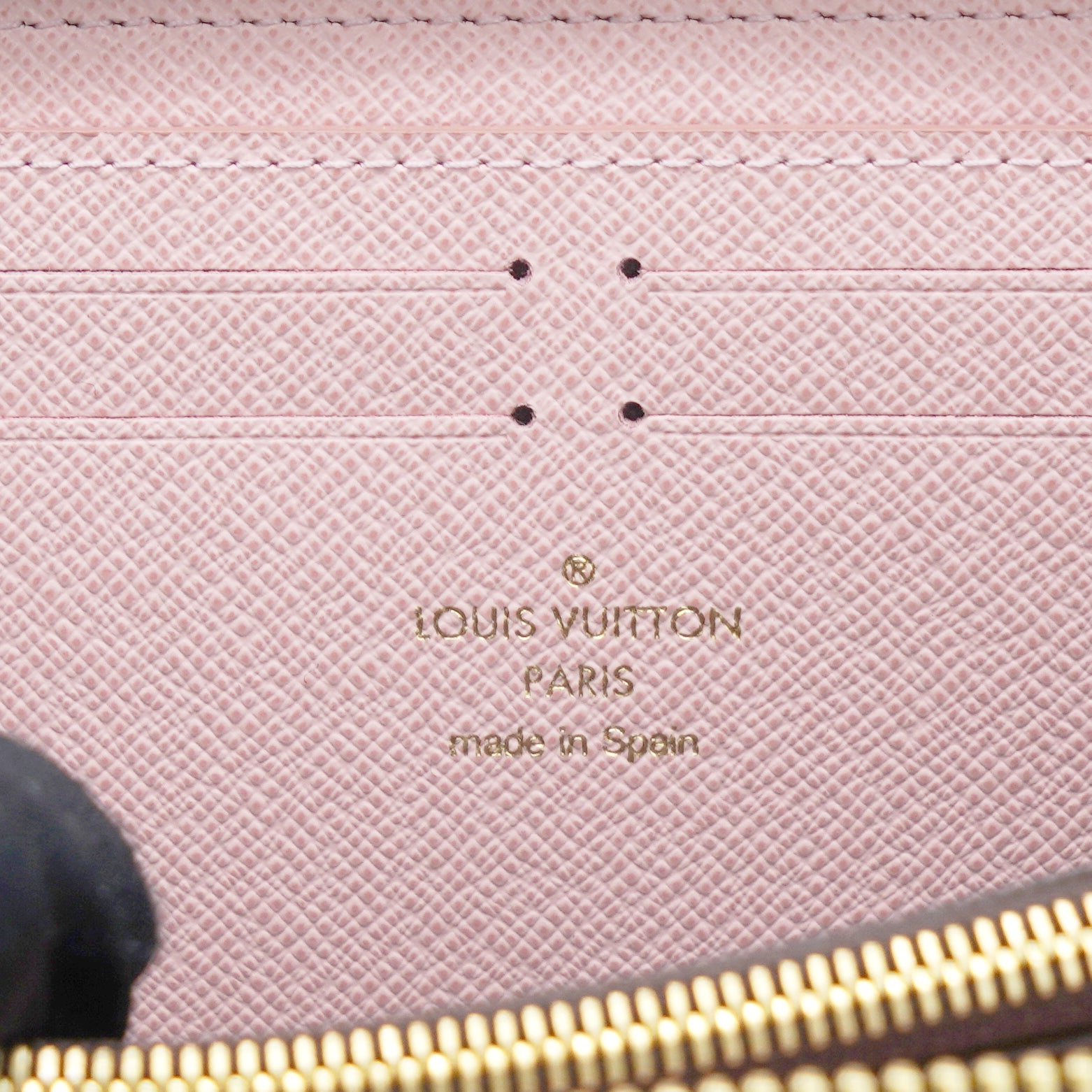 Louis Vuitton Wallet Clemence Monogram Rose Ballerine