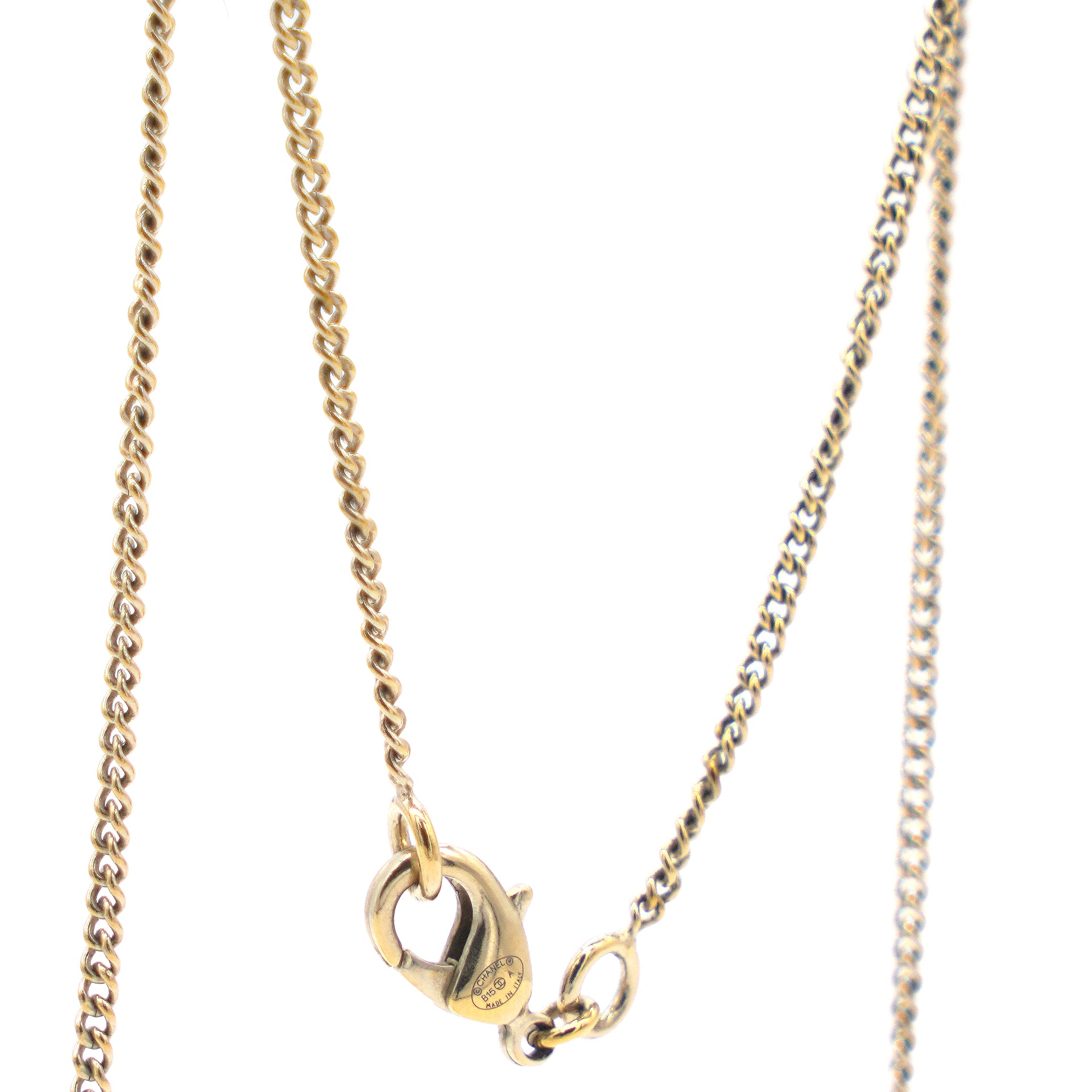 Chanel Pearl CC Round Pendant Necklace Gold/Pink – STYLISHTOP