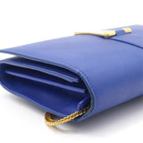 Bright Blue Leather Y-Ligne Mini Bag
