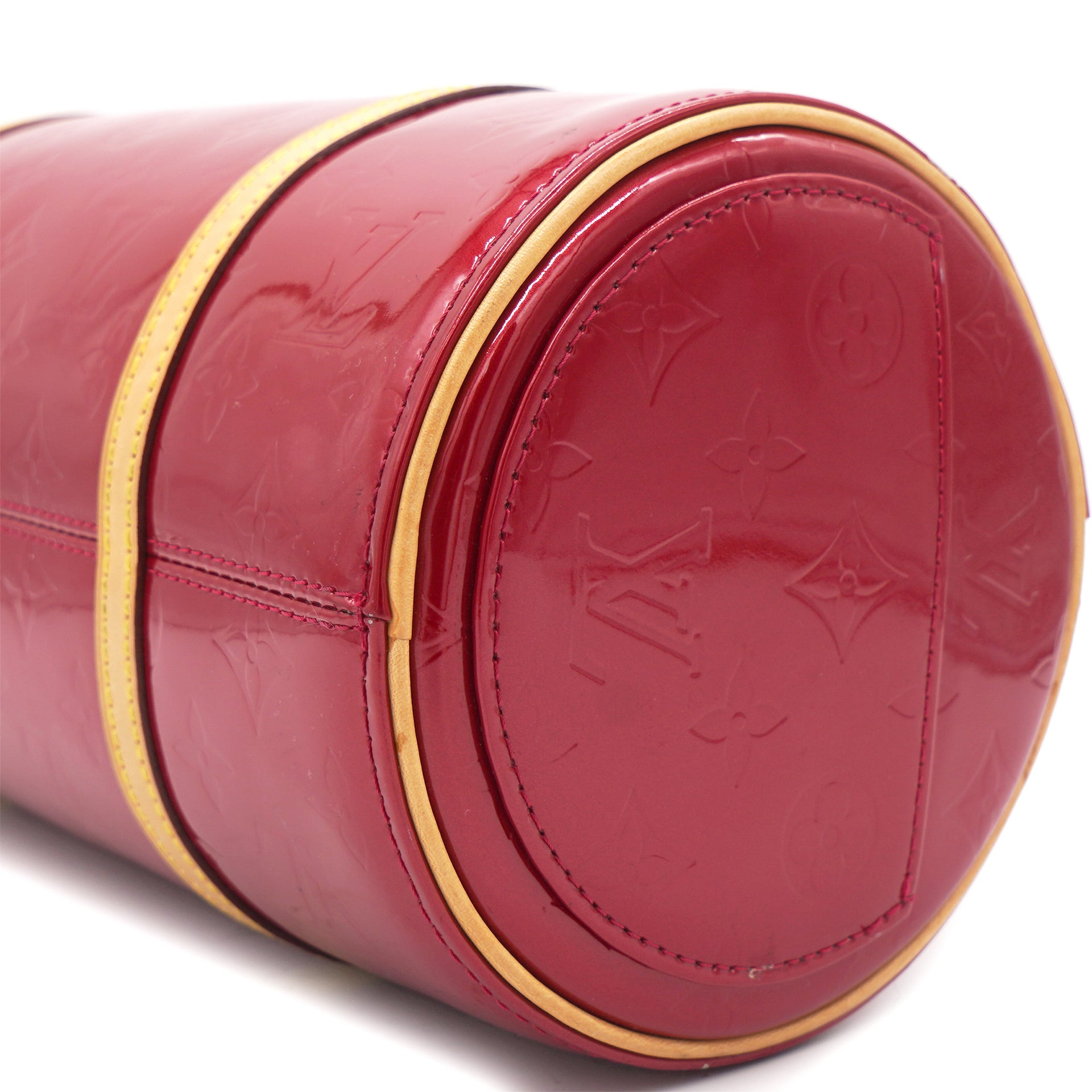 Cra-wallonieShops, Sac à main Louis Vuitton Bedford en cuir vernis  monogram rouge-cerise